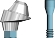 Picture of Angled Abutment Multi Unit, 3.5/4.0 platform, 17 degree, Conus 12, includes abutment screw option for 3.5/4.0 Platform product (BlueSkyBio.com)