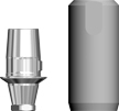 Picture of Castable abutment (includes Cobalt-Chrome Power Base abutment, waxing sleeve, abutment screw). Eliminates the need for gold UCLA. Allows casting for custom abutment or for undercasting for firing porcelain. Ideal for molars.
New Product option for BIO | Max & Forte Power Base Abutments product (BlueSkyBio.com)