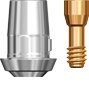 Picture of Digital Abutment â€“ 1mm collar, non-engaging, RP, for full arch w/ multi-units
(includes fixation screw) option for BIO | Max RP Digital Abutment product (BlueSkyBio.com)