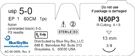 Picture of Nylon (unbraided black) 5-0, P3 needle, 12/box - Temporarily Unavailable option for Sutures product (BlueSkyBio.com)